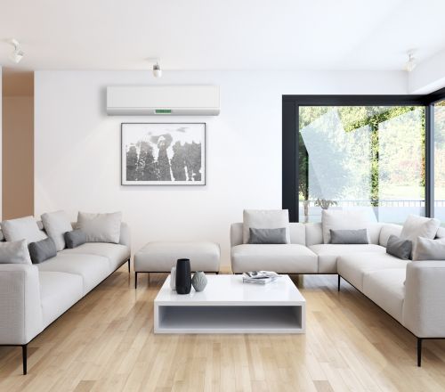 Moderne Innenausstattung mit Klimaanlage