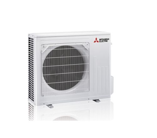 Aussengerät zur Klimaanlage von Mitsubishi in weiss