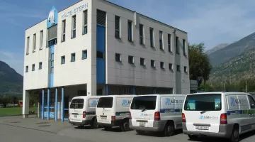 Das Kälte-Stern Gebäude in Visp.